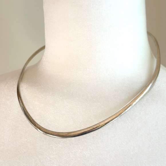Benjamin James Jewelry - BJ Navajo Sterling Silver Torque Collar Necklace